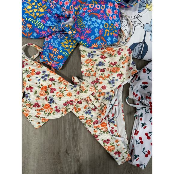 SHEIN Women's Bathing Suit‎ Lot All Size Medium + Wrap Skirt + Long Sleeve Top - Picture 2 of 6